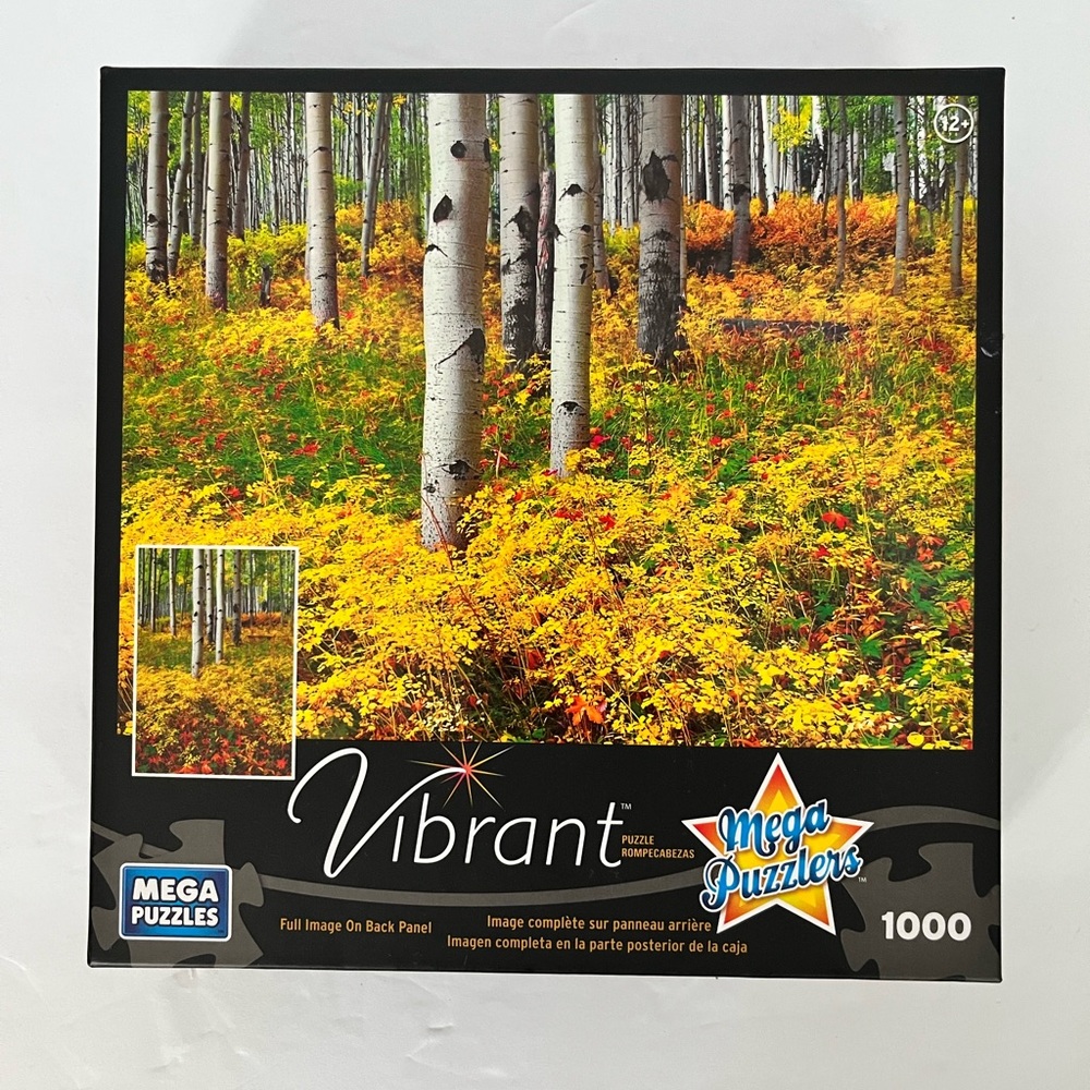 Vibrant Jigsaw Puzzle Mega Puzzlers 1000 Piece‎ Aspens, Autumn Colors 03 - New